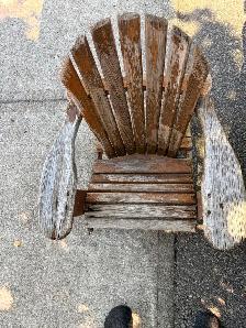Vintage Wooden Garden Decoration Adirondack Chair ! - Photo 2