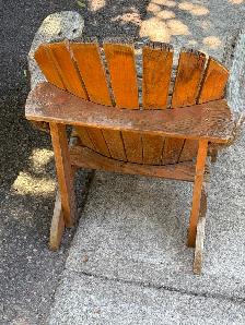 Vintage Wooden Garden Decoration Adirondack Chair ! - Photo 4