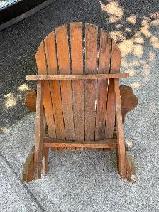 Vintage Wooden Garden Decoration Adirondack Chair ! - Photo 6