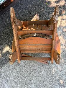 Vintage Wooden Garden Decoration Adirondack Chair ! - Photo 7