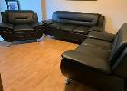 3PC Leather Sofa Set With Free Delivery