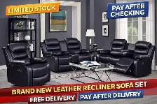 Brand New 3PC Recliner Sofa Set With Free Delivery