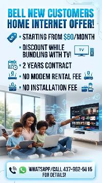 Bell New Customers Home Internet Offer