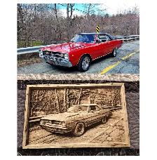 Wooden Car engravings made from your favorite pictures