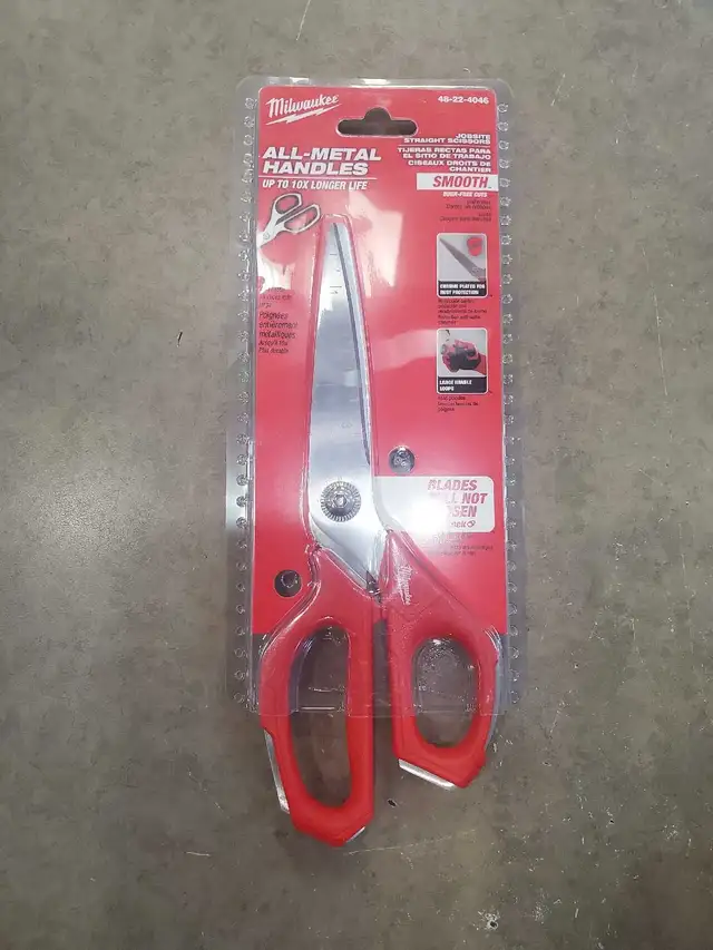 Milwaukee All-Metal Straight Jobsite Scissors