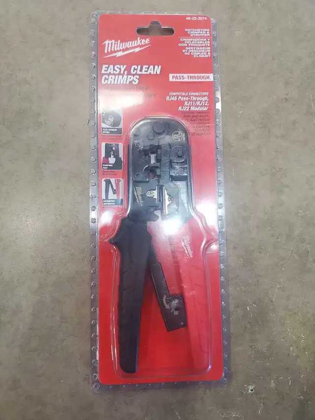 Milwaukee RJ45 Pass-Through Crimper & Stripper