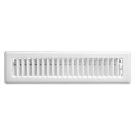 1 REGISTRE DE PLANCHER 2-1/4' X 12' BLANC NEUF NEW RG0179