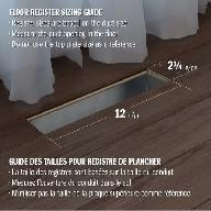 1 REGISTRE DE PLANCHER 2-1/4' X 12' BLANC NEUF NEW RG0179 - Photo 4