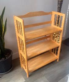 Étagère pliante en bois massif