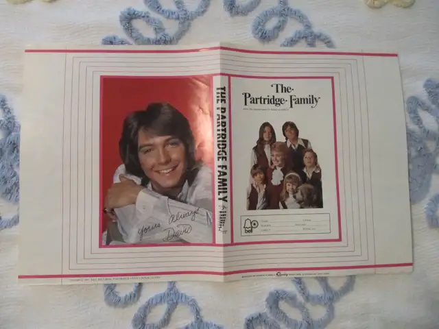The Partridge Family David Cassidy Signed Record Poster Cir1971