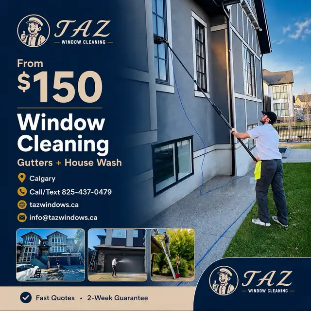 From $150 | Calgary Window Cleaning   Gutters   Pressure Washing