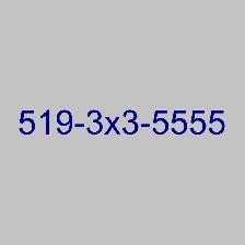 Waterloo 519 226 Easy Memorable phone numbers