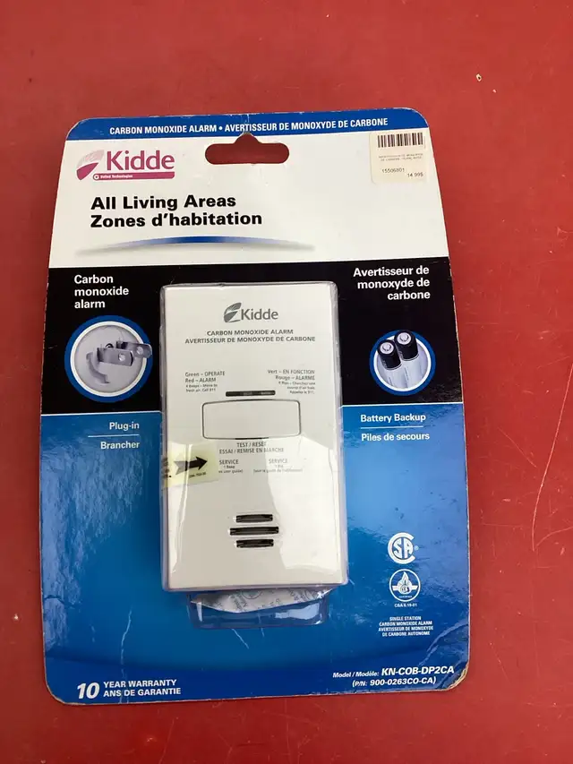 avertisseur de monoxyde Kidde