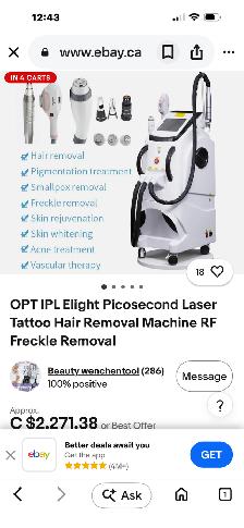 Lazer machine and tattoo removal - Photo 3