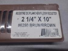 1 REGISTRE DE PLANCHER 2-1/4'' X 10'' BRUN NEUF NEW 6250 - Photo 2