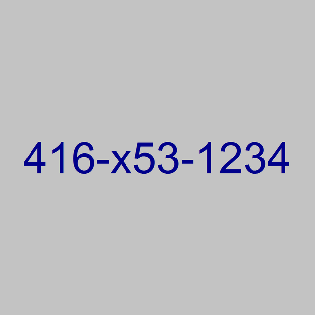 ViP Toronto 416 Memorable Super Easy Phone Number