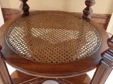 Rounded Side Table with shelf - Photo 3