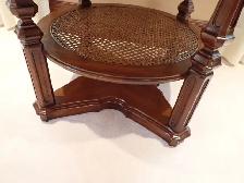 Rounded Side Table with shelf - Photo 5