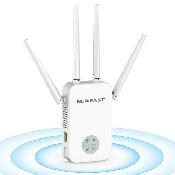 NEWFAST 1200Mbps Dual-Band WiFi Extender with 4 High Gain...