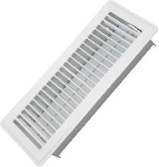 1 REGISTRE DE PLANCHER 4' X 14' BLANC NEUF NEW 35777