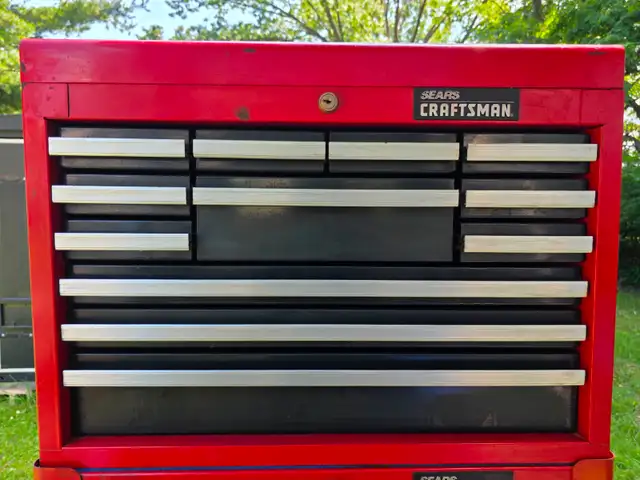 Craftsman 12 Drawers Tool Chest Full Depth Toolbox With 2 Keys