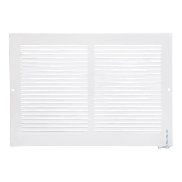 1 RETOUR MURAL BLANC 6'' X 10'' BLANC MÉTAL NEUF NEW 6740