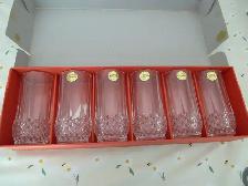 BNIB 6 Longchamp cristal d' arques 28cl glasses - Photo 3