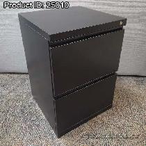 Meridian Black 2 Drawer Legal Pedestal File File