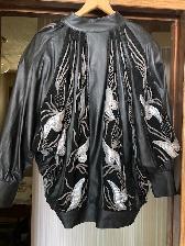 Women's Leather Jacket - Photo 2