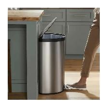 Kohler 45l Semi Round Step Trash Can DENTS - Photo 3