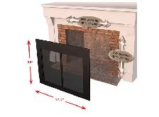 New Clairmont Medium Fireplace Glass Door For Sale - Photo 2
