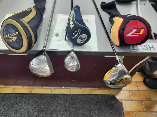 Cobra, Callaway and TaylorMade Golf Clubs