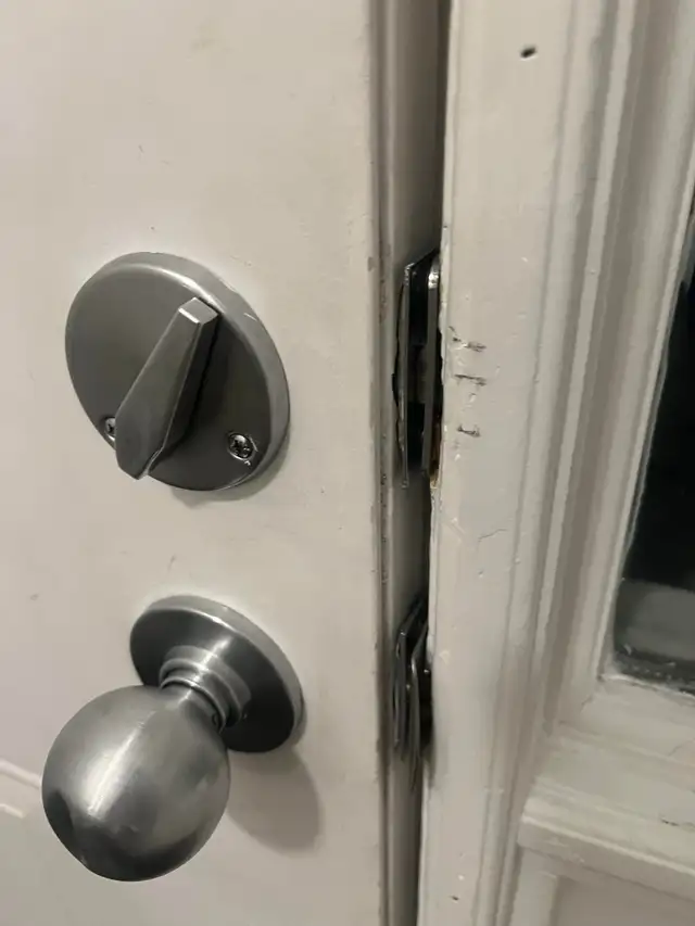 100% any Door closing problems, cracked door frame we can fix, t