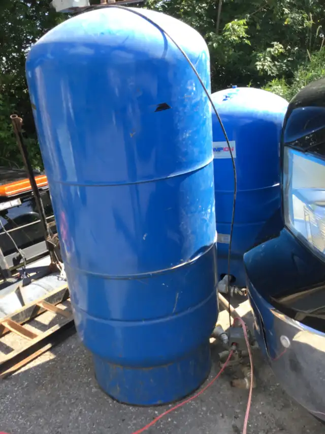 2  LARGE WATER WELL PRESSURE TANKS