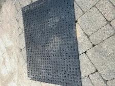 Rubber floor tiles 3 ft by 4 ft
