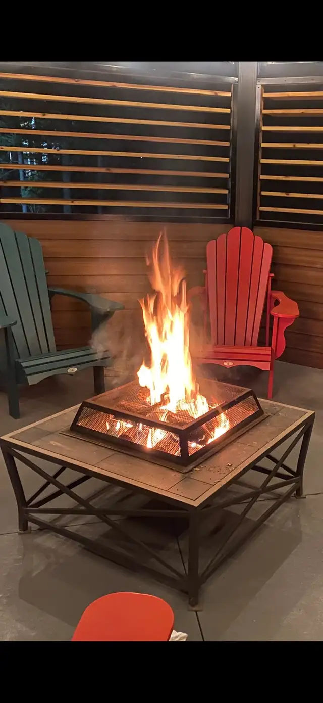 Square Wood Burning Firepit