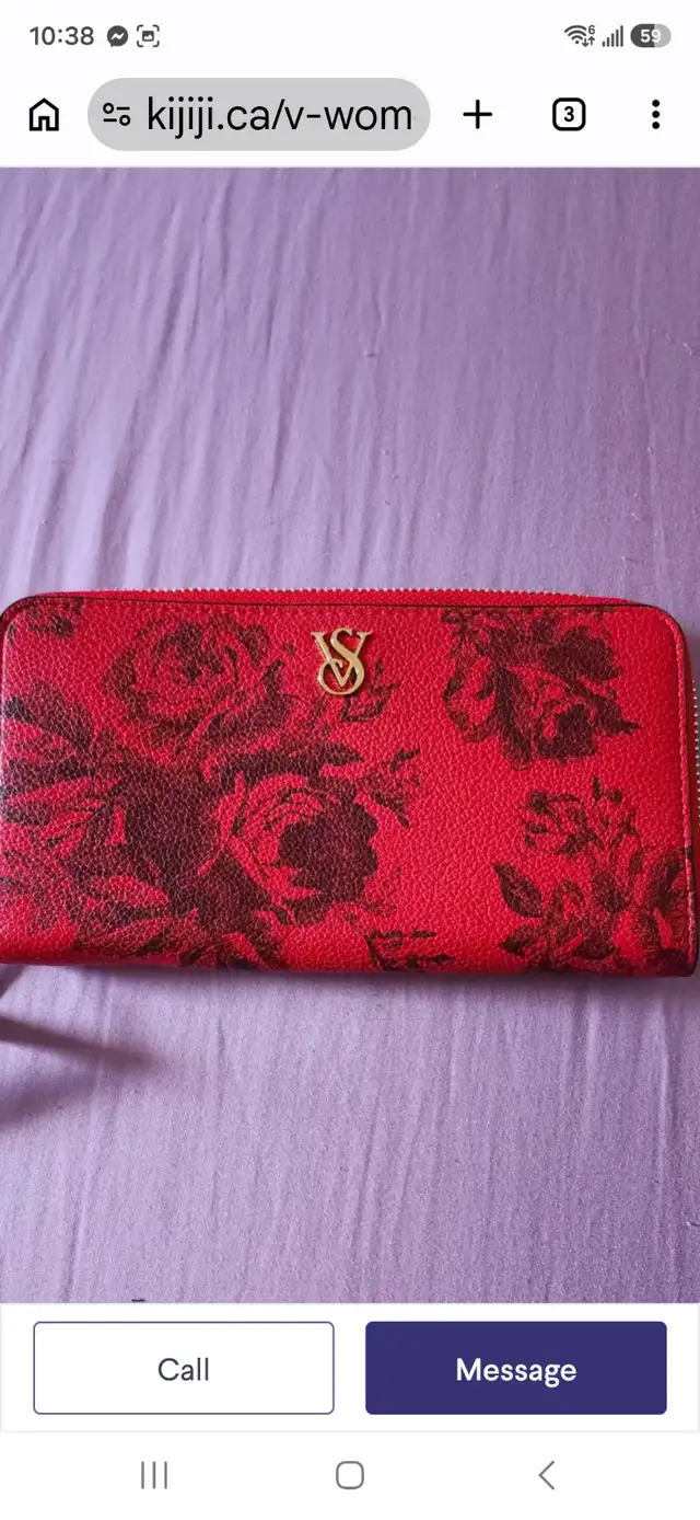 Brand NEW Red Victoria Secret wallet