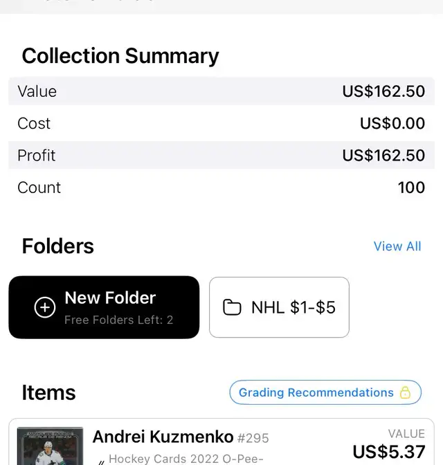 NHL $1-$5 cards great deal