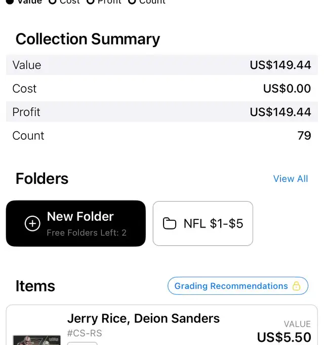 NFL cards $1-$5 great deal