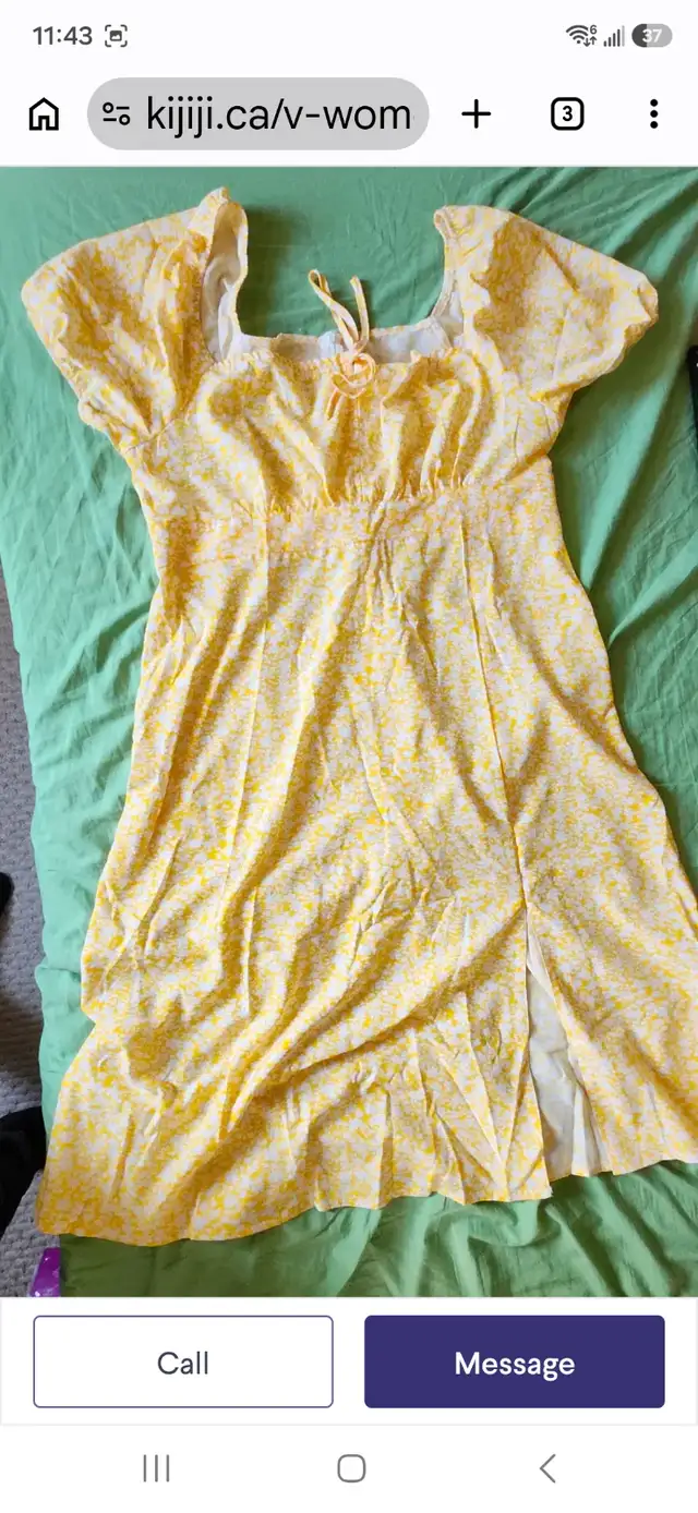 Shien Yellow flower Summer Dress Size 0X