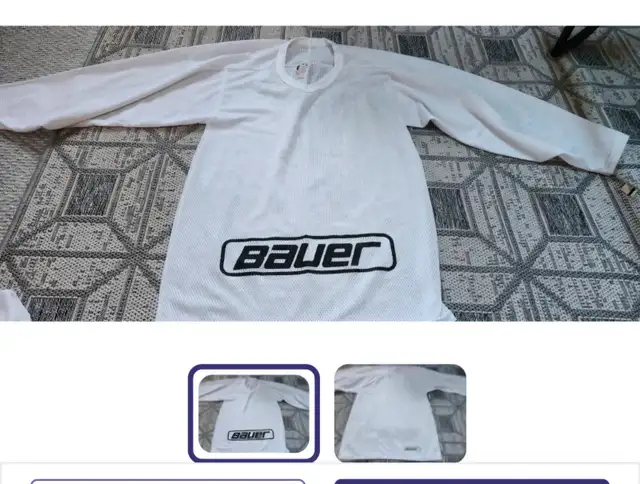 Brand NEW White Bauer Jersey Men Size S!