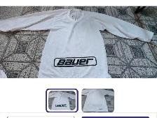 Brand NEW White Bauer Jersey Men Size S!