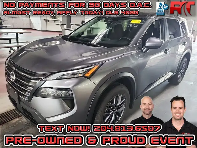 2025 Nissan Rogue S AWD - Backup Cam, Bluetooth, Blind Spot Moni