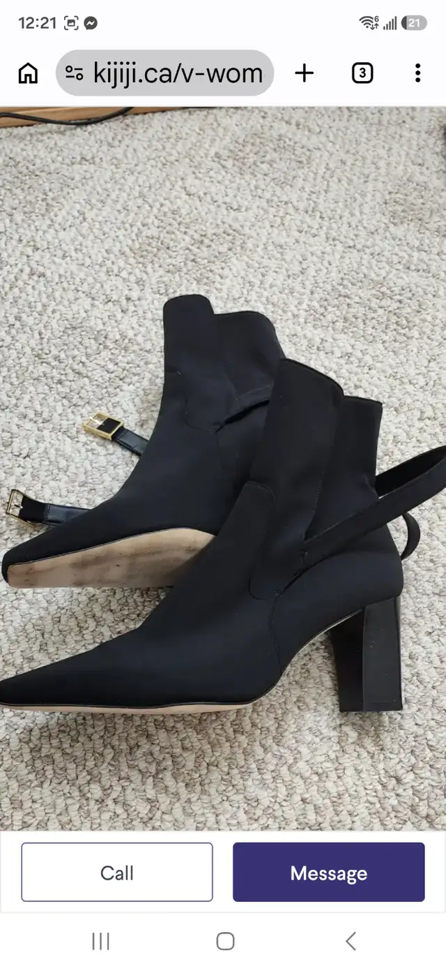 Brand NEW Good American Size 10 black boots for sale!