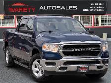 2019 Ram 1500 Tradesman 4x4 Crew Cab 6'4' Box, One Owner, No Acc