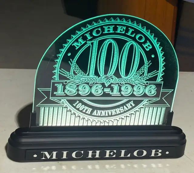 Commemorative Sign Titled 'Michelob 100th Anniversary" (MINT!)