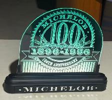Commemorative Sign Titled 'Michelob 100th Anniversary" (MINT!)