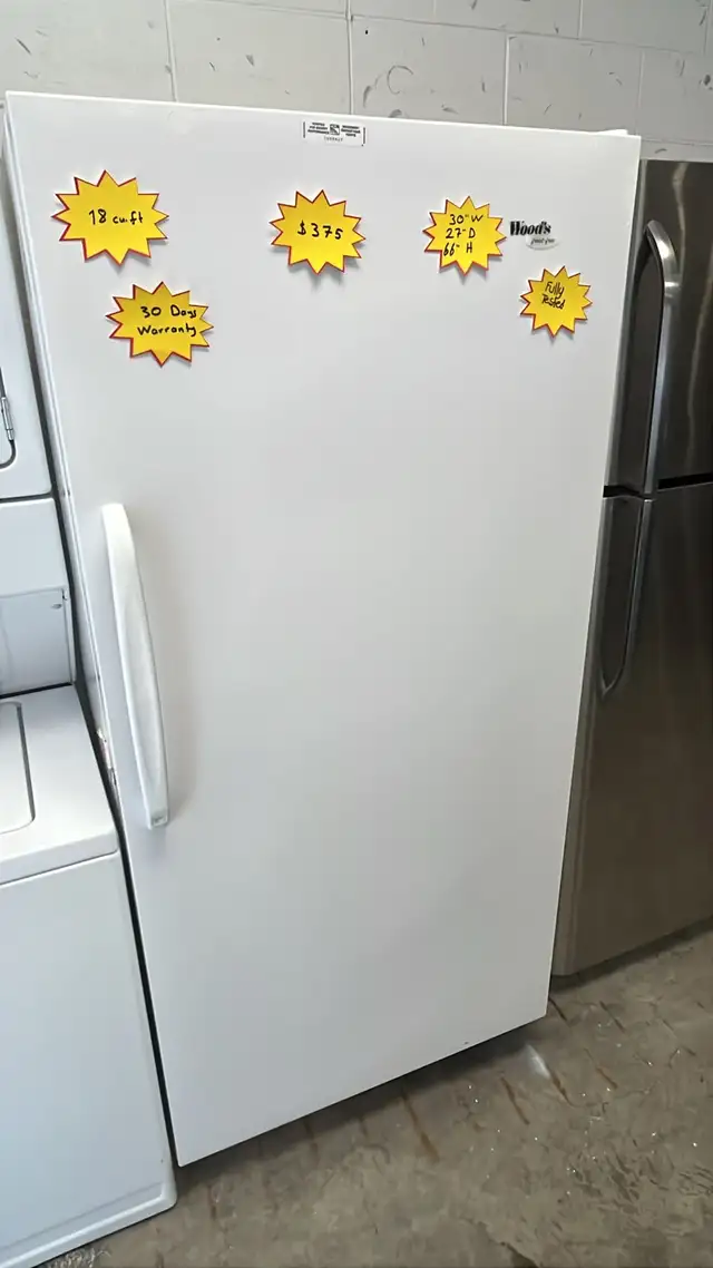 Woods Frost Free Upright Freezer 18 Cu. ft-Fully tested-30 Days