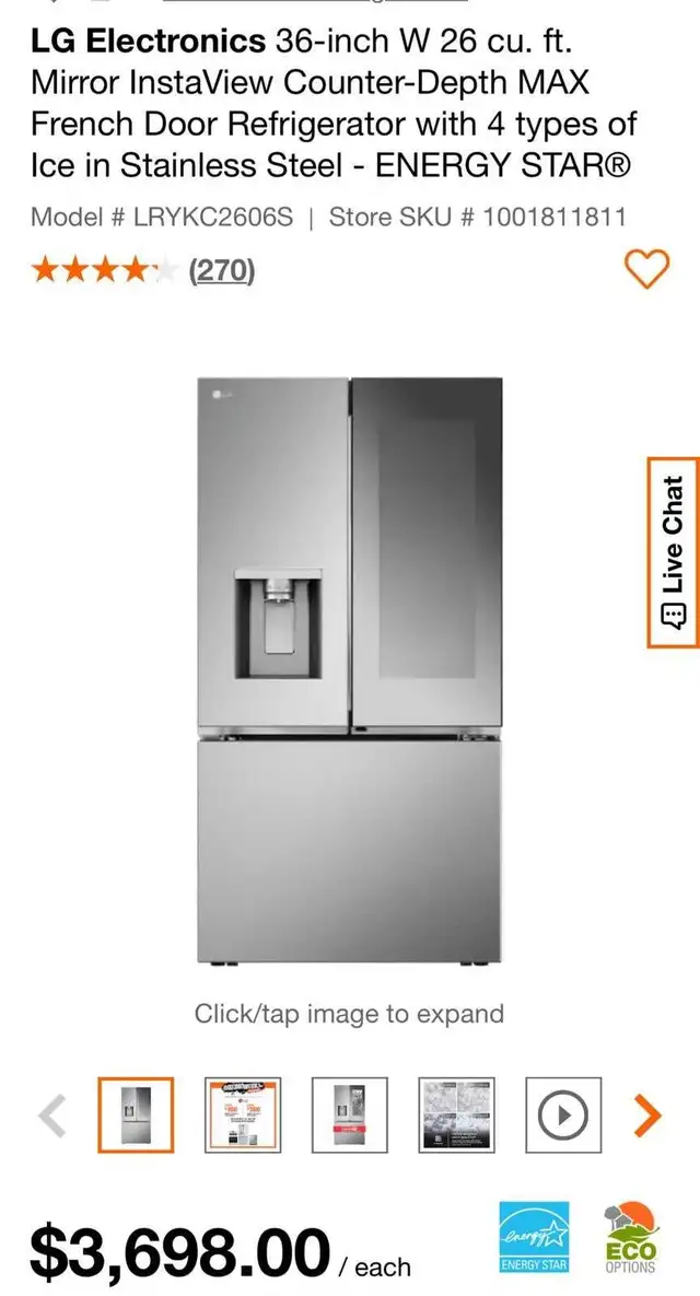 Refrigerators all Sizes available
