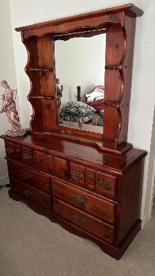 Solid Pine Wood Bedroom Set